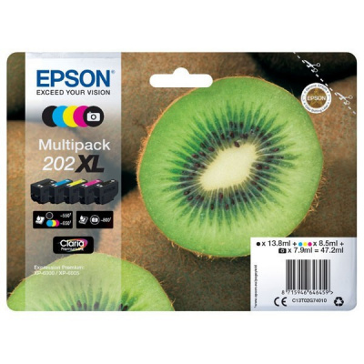 Epson 202XL T02G74010 multipack original ink cartridge
