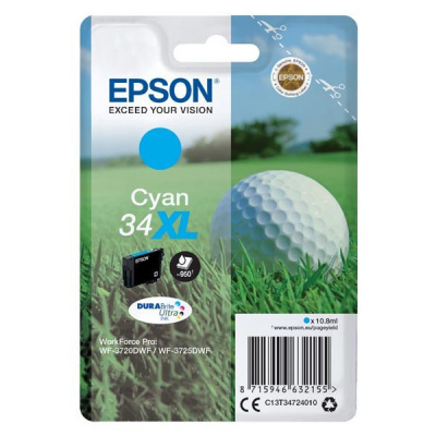 Epson T347240 C13T34724010 cyan original ink cartridge