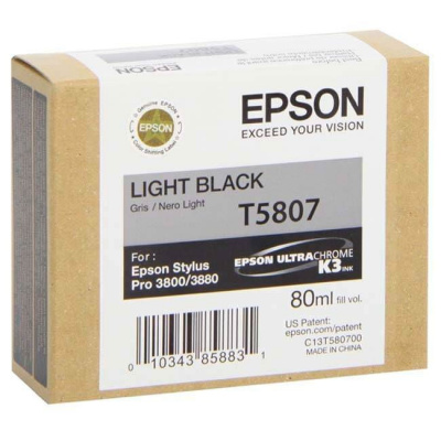 Epson T5807 light black  original ink cartridge
