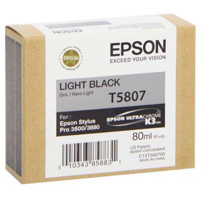 Epson T5807 světlé black (light black) original ink cartridge