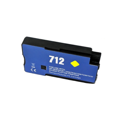 compatible ink cartridge pro HP 712 3ED69A yellow 