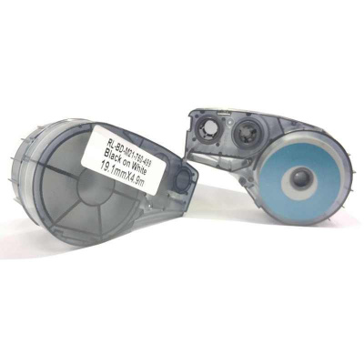 Brady M21-750-499 / 110895, Nylon Cloth, 19.05 mm x 4.88 m, black text / white tape, compatible tape