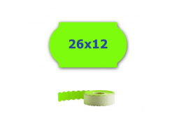 Cenové etikety do kleští, 26mm x 12mm, 900ks, signální zelené