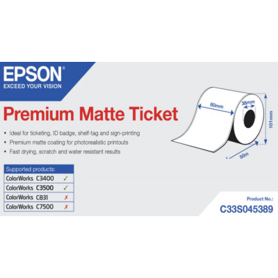 Epson Receipt- / voucher roll (endless) C33S045389, normal paper, 80mm