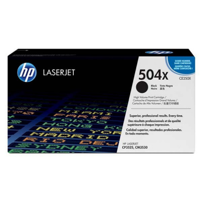 HP 504X CE250X black original toner