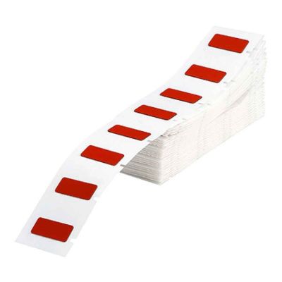 Brady M6-06-7593-RD / 312033, Engraved Plate Replacement Labels, 15 mm x 45 mm