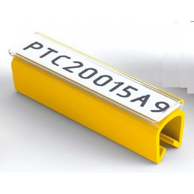 Partex PTC40015A4, yellow, 100 pcs (5-6,2mm), PTC snap-on sleeve for labels