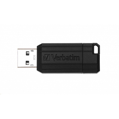VERBATIM Flash Disk 8GB Store 'n' Go PinStripe, black