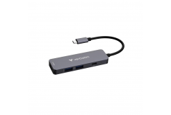 VERBATIM Docking station USB-C, 4v1, HDMI, USB-C PD, USB 3.0, USB 2.0, grey