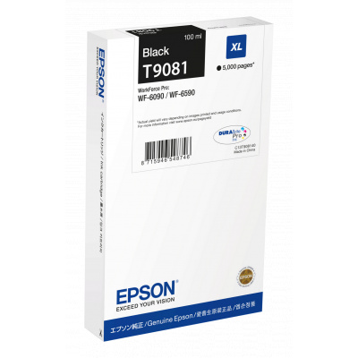 Epson T9081 XL C13T90814N black original ink cartridge