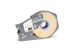 Partex PROMARK-PL060CN4, yellow Selfadhesive tape, 6mm, 30m