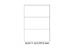 Self-adhesive labels 210 x 99 mm, 3 labels, A4, 100 sheets