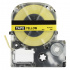 Epson SK12Y, 12mm x 5m, black text / fluorescent yellow tape, compatible tape