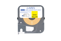 Max LM-305Y, 5mm x 8m, yellow compatible tape