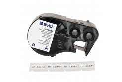 Brady M4-130-492 / 170779, 20.96 mm, Polyester, black text / white tape