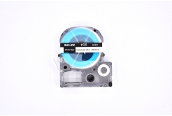 Epson LK-4WBA3 / SU35W, 3mm x 2,5m, black text / white tape, shrink compatible tape