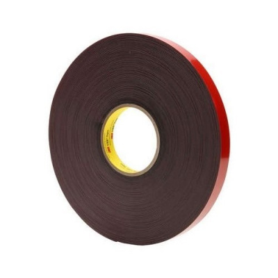 3M VHB 4611-F, 12 mm x 3 m, dark grey double-sided adhesive acrylic tape, thickness 1,1 mm