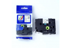 Compatible tape Brother HSe-241, 17,7mm x 1,5m, black text / white tape