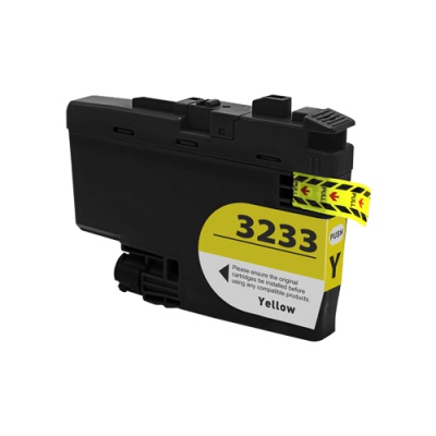 Brother LC-3233 yellow compatible inkjet cartridge