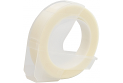 Dymo Omega, 9mm x 3m, white / clear