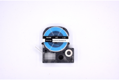 Epson LK-4WBA5 / SU5W, 5mm x 2,5m, black text / white tape, shrink compatible tape
