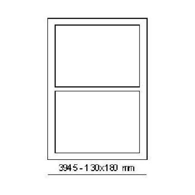 Self-adhesive labels 180 x 130 mm, 2 labels, A4, 100 sheets