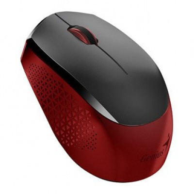 Genius Mouse NX-8000S 31030025401, 1600DPI, 2.4 [GHz], optical, 3tl., wireless USB, black-red, AA