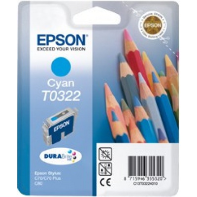 Epson C13T032240 cyan original ink cartridge