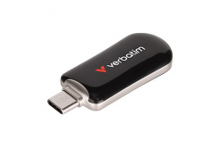 Verbatim 30227 Dual Quicpctick, USB flask disk, USB C + USB A 3.2 Gen 1, 512GB, with strap, grey