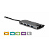 VERBATIM USB-C 7-in-1 Docking Station, 1xHDMI, 1xUSB-C, 3xUSB, 1xRJ45, SD card reader, grey