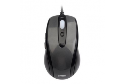 A4Tech Mouse N-708X, 1600 DPI, optical, 6 buttons, wired USB, black, gaming, V-Track