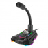 Marvo, gaming microphone, MIC-05, volume control, black, Rainbow backlighting, phone holder