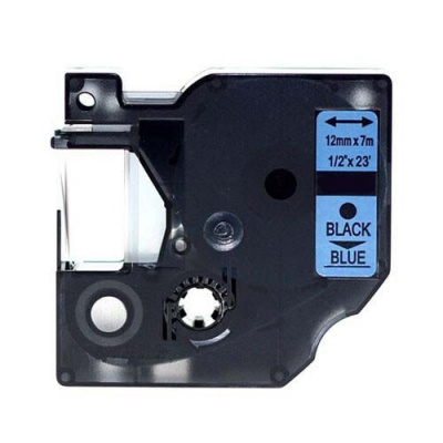 Dymo 45016, S0720560, 12mm x 7m black / blue, compatible tape