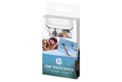 HP ZINC Sticky-Backed Photo Paper, foto papír, lesklý, Zero Ink, bílý, 5,1x7,6cm, 2x3", 20 pcs W4Z13A, termální,bez okrajů