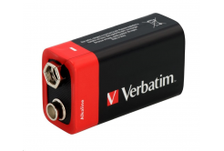 VERBATIM Alkaline batteries 9V, 1 PACK, 6LR61