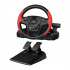 Steering wheel Genius GX Gaming SpeedMaster, Steering wheel with pedals and gear shifter, 13buttons, USB, red-black