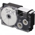 Casio R3.5WE (XR-6HSWE), 6mm x 2m, black text / white tape, shrinkable, compatible tape