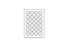 Self-adhesive labels 40 mm, 24 labels, A4, 100 sheets, round