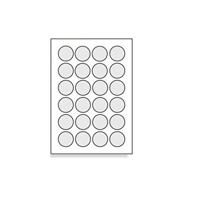 Self-adhesive labels 40 x 40 mm, 24 labels, A4, 100 sheets