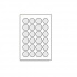 Self-adhesive labels 40 mm, 24 labels, A4, 100 sheets, round