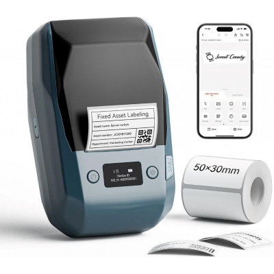 Niimbot M2-H Smart 1BC13121602 mobile label printer, blue + label roll 230 pcs