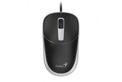 Wired mouse, Genius DX-123, black-gray, optical, 1200 DPI