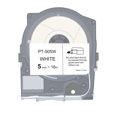 Max LM-505W, 5mm x 16m, white compatible tape