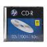 HP CD-R, CRE00085-3, 69310, 10-pack, 700MB, 52x, 80min., 12cm, no printing option, slim case, for data archiving, damaged packaging
