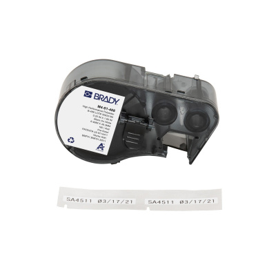 Brady M4-81-488 / 170774, 48.26 mm, Polyester, black text / white tape