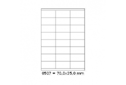 Selfadhesive labels 70 x 35 mm, 24 labels, A4, 100 sheets