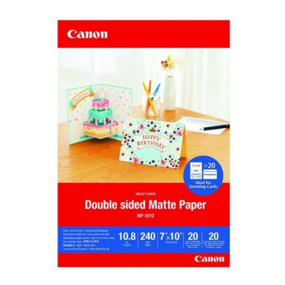 Canon Matte Photo Paper MP-101D 4076C006, 240 g/m2, 7x10cm, 20pcs, matte, inkjet, white, photo paper