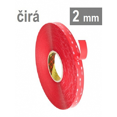 3M VHB™ 4918-F, thickness 2 mm; transparent double-sided very high-bond acrylic tape 19 mm x 16.5 m