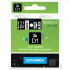 Dymo D1 45021, S0720610, 12mm x 7m white text / black tape, original tape