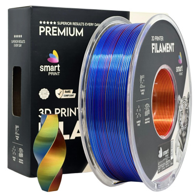 Smart Print FG-S107-E1, 3D filament, PLA Silk, 1,75mm, 1000g, Tri Color, Red, Yellow, Blue